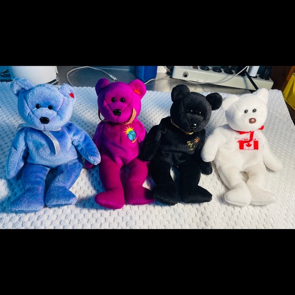 4 TY Toys Clubby,Millenium,The End, Maple No Tags. - Picture 1 of 12